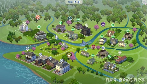 模拟人生4怎么看地图